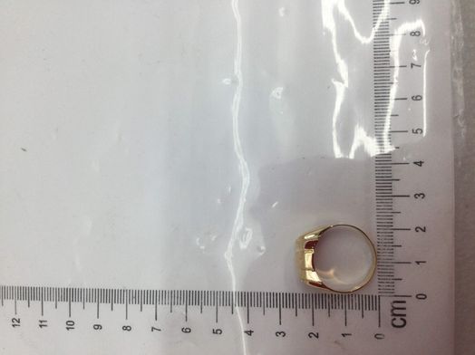 anel ouro 19k con sem pedra 