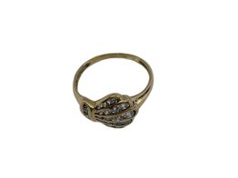 anel ouro 18k com pedra con circonita 