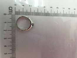 anel ouro 18k com pedra 