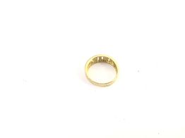 anel ouro 19k com pedra con circonita 
