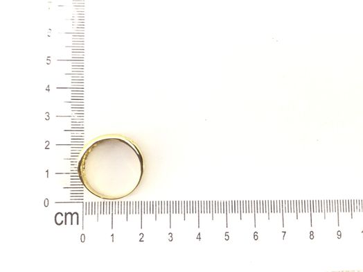 anel ouro 19k com pedra con circonita 