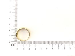 anel ouro 19k com pedra con circonita 