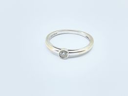 anillo oro 18k con diamante 
