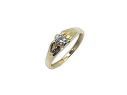 anillo oro 18k con diamante de laboratorio 
