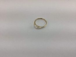 anillo oro 18k con diamante de laboratorio 