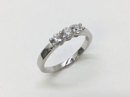 anillo oro 18k con diamante de laboratorio 
