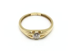 anillo oro 18k con diamante de laboratorio 