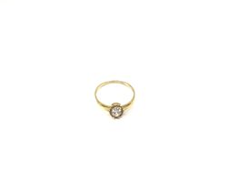anillo oro 18k con diamante de laboratorio 