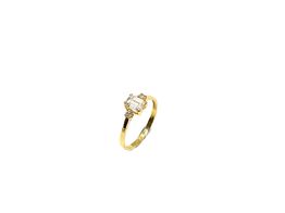 anillo oro 18k con diamante de laboratorio 