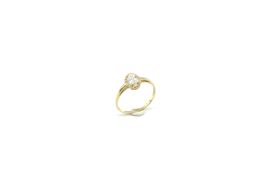 anillo oro 18k con diamante de laboratorio 