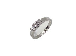 anillo plata 925mm con diamante de laboratorio 