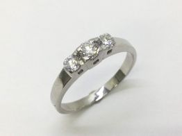 anillo plata 925mm con diamante de laboratorio 