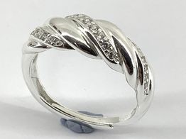 anillo plata 925mm con circonita 