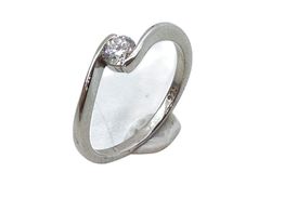 Anillo Plata 925mm Con Diamante de Laboratorio