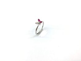 anillo plata 925mm con circonita 