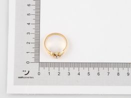 anillo oro 18k con circonita 