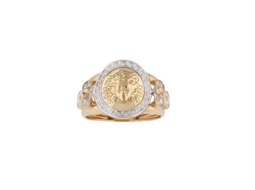 anillo oro 18k con circonita 