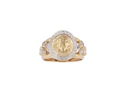 anillo oro 18k con circonita 