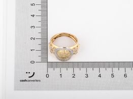 anillo oro 18k con circonita 