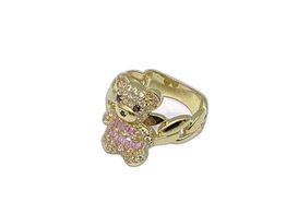 anillo oro 18k con circonita 