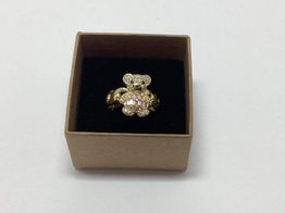 anillo oro 18k con circonita 