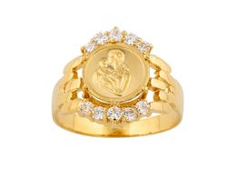 anel ouro 18k com pedra con circonita 