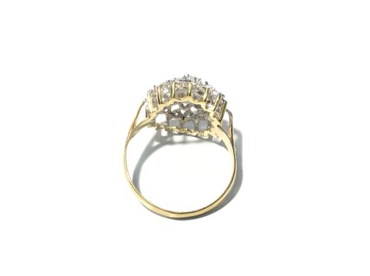 anillo oro 18k con circonita 