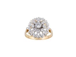 anillo oro 18k con circonita 