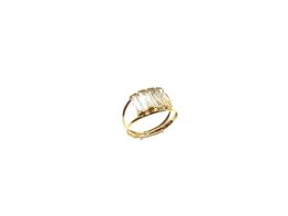 anillo oro 18k con circonita 