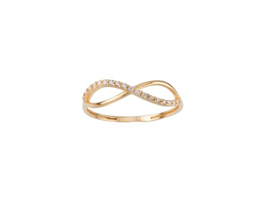 anillo oro 18k con circonita 