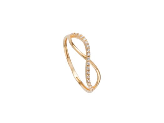 anillo oro 18k con circonita 