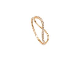 anillo oro 18k con circonita 