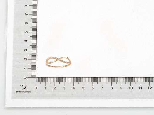 anillo oro 18k con circonita 
