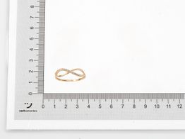 anillo oro 18k con circonita 