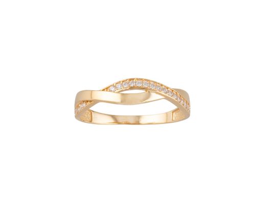 anillo oro 18k con circonita 