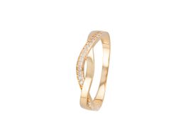 anillo oro 18k con circonita 
