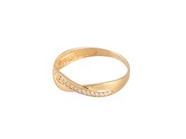 anillo oro 18k con circonita 