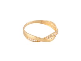 anillo oro 18k con circonita 