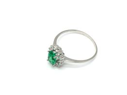 anillo oro 18k con circonita 