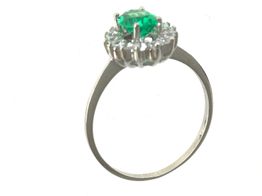 anillo oro 18k con circonita 