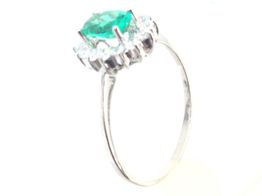 anillo oro 18k con circonita 