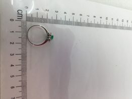 anillo oro 18k con circonita 