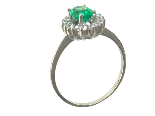 anillo oro 18k con circonita 