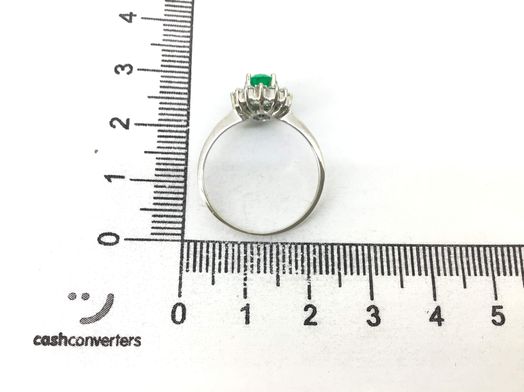 anillo oro 18k con circonita 