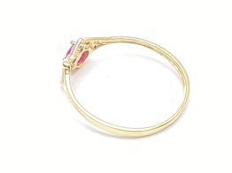 anillo oro 18k con circonita 