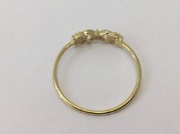 anillo oro 18k con circonita 