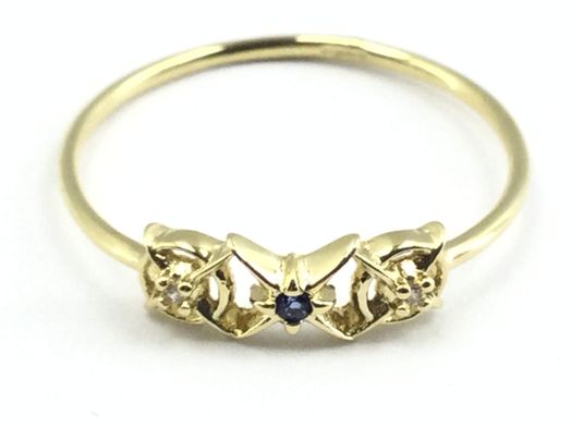 anillo oro 18k con circonita 