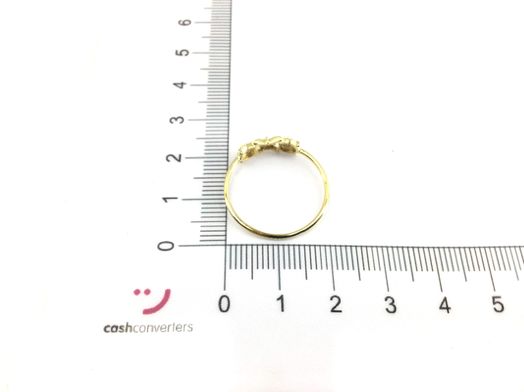 anillo oro 18k con circonita 