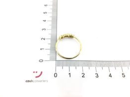 anillo oro 18k con circonita 