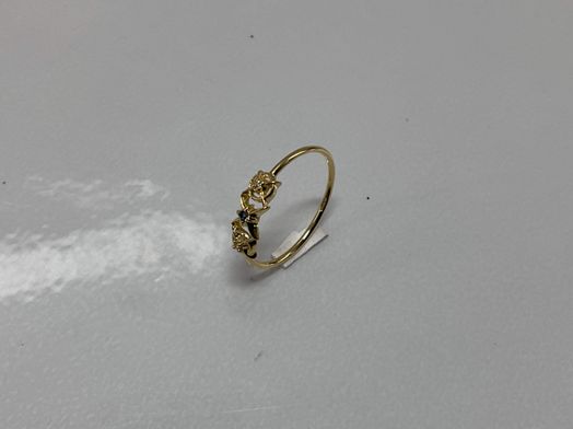 anillo oro 18k con circonita 